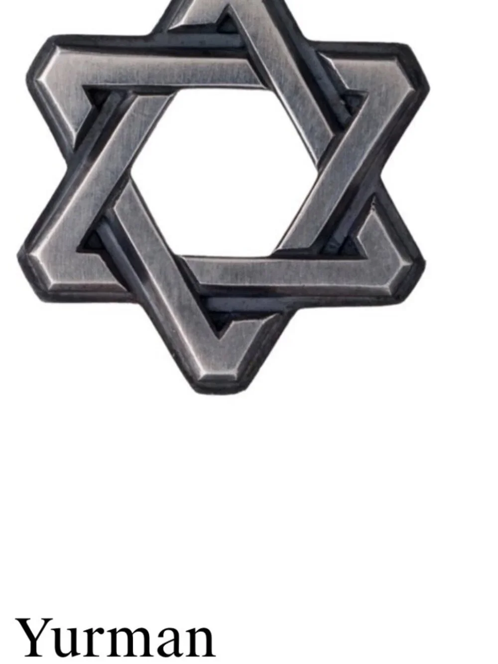 DAVID YURMAN STERLING SILVER 925 DECO STAR OF DAVID PENDANT